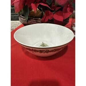 Christopher Radko Christmas Tree Holiday Celebrations Large Serving Bowl, 9.5”
